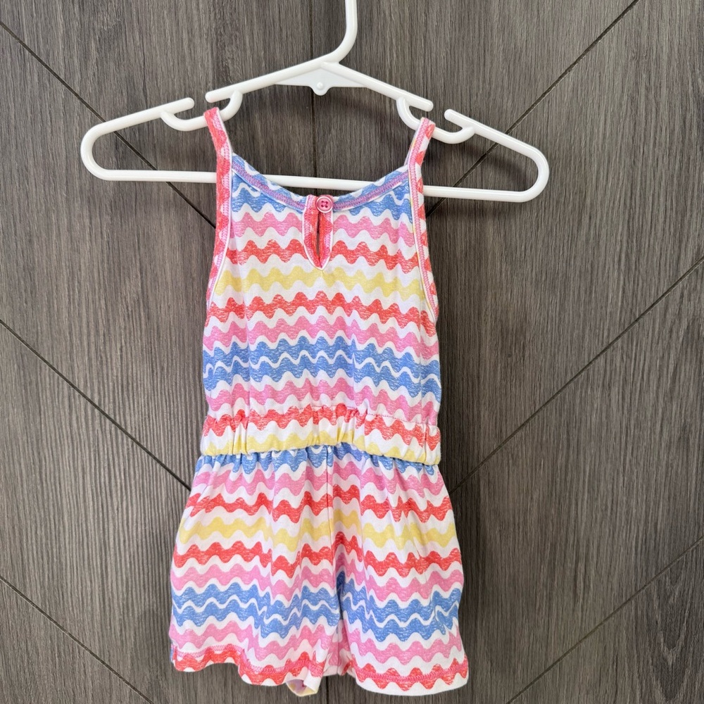 Splendid Colorful Zigzag Baby Girl Romper